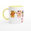 Mug  325 ml (11 oz) avec intérieur coloré Maneki neko à personnaliser