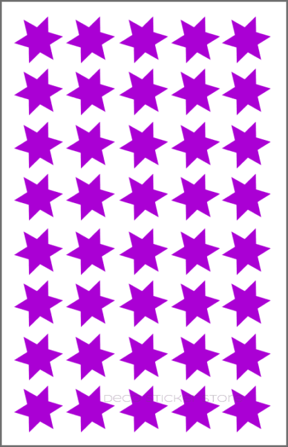 40 gommettes adhésives autocollantes étoiles 6 taille et couleur au choix Deco Sticker Store