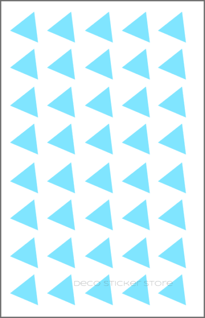 40 gommettes adhésives autocollantes triangle taille et couleur au choix Deco Sticker Store