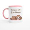 Mug 325 ml (11 oz) avec intérieur coloré paresseux