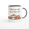Mug 325 ml (11 oz) avec intérieur coloré paresseux