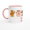 Mug  325 ml (11 oz) avec intérieur coloré Maneki neko à personnaliser