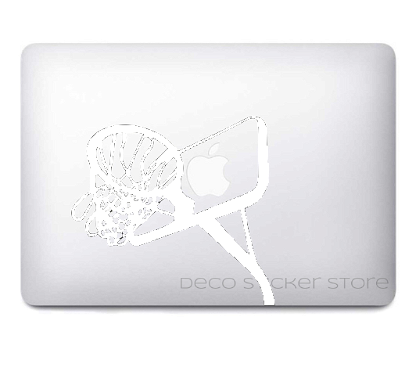 Autocollant  Sticker MacBook panier de basket Deco Sticker Store