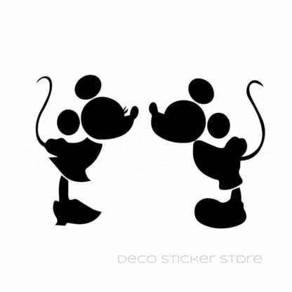 Autocollant sticker ombre disney Mickey et Minnie Deco Sticker Store