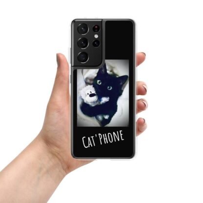 Coque Samsung cat phone Deco Sticker Store