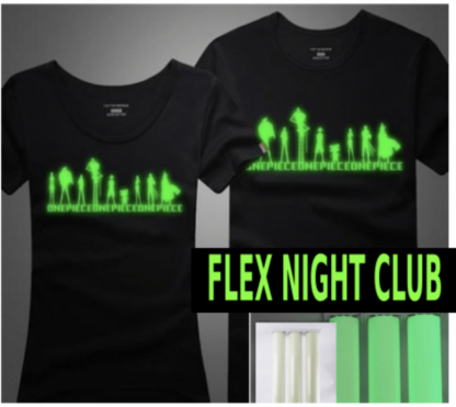 FLEX thermocollant photoluminescent Night Club pour textile au mètre Deco Sticker Store