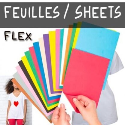 FLEX thermocollant pour textile feuille A4 Deco Sticker Store