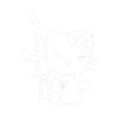 Hello Kitty Punisher Deco Sticker Store