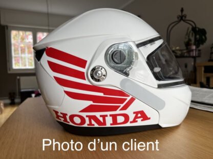 Kit 2 Stickers Autocollants Ailes Honda pour casque moto universel Deco Sticker Store