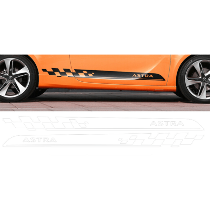 Kit 2 Stickers bande bas de caisse auto Opel Astra sport Deco Sticker Store