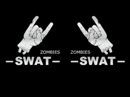 Kit 6 stickers autocollants 4x4 zombies swat modèle exclusif Deco Sticker Store