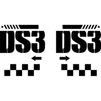 Kit stickers Citroën DS3 racing couleur au choix Deco Sticker Store