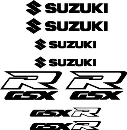 Kit stickers autocollant moto Suzuki GSXR modèle 2 Deco Sticker Store