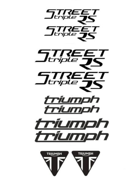 Kit stickers autocollant moto Triumph street triple rs Deco Sticker Store