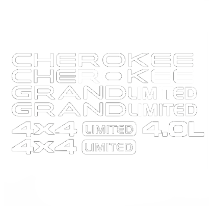 Kit stickers autocollants Jeep Cherokee Deco Sticker Store