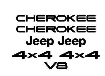 Kit stickers autocollants Jeep Cherokee V8 Deco Sticker Store