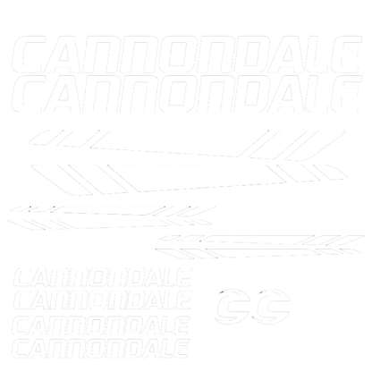 Kit stickers vélo mountain bike Cannondale modèle 2 Deco Sticker Store