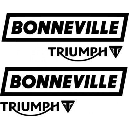 Lot de 2 stickers autocollant moto Triumph Bonneville Deco Sticker Store