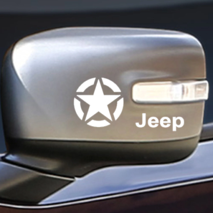 Lot de 2 stickers autocollants Jeep  rétroviseur Deco Sticker Store
