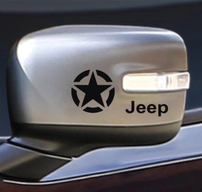 Lot de 2 stickers autocollants Jeep  rétroviseur Deco Sticker Store