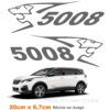 Lot de 2 stickers autocollants Peugeot 5008