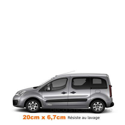 Lot de 2 stickers autocollants Peugeot partner Deco Sticker Store