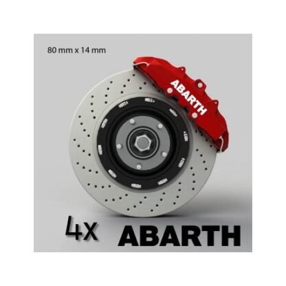 Lot de 4 stickers étriers de frein Abarth Deco Sticker Store