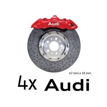 Lot de 4 stickers étriers de frein Audi 2 Deco Sticker Store