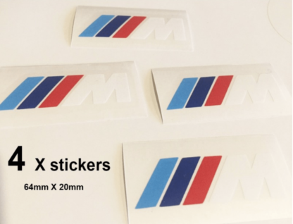 Lot de 4 stickers étriers de frein BMW M M3 M5 M6 Deco Sticker Store
