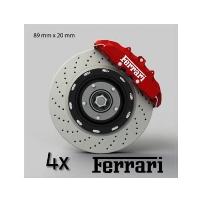 Lot de 4 stickers étriers de frein Ferrari Deco Sticker Store