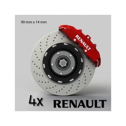 Lot de 4 stickers étriers de frein Renault Deco Sticker Store