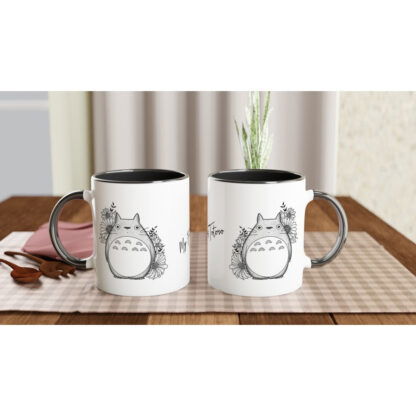 Mug en céramique blanche de 325 ml (11 oz) avec intérieur coloré