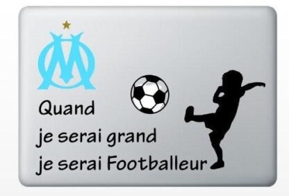 STICKER MACBOOK Football Marseille Deco Sticker Store