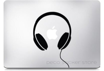Sticker Autocollant MacBook Casque audio Deco Sticker Store