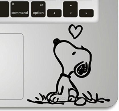 Sticker Autocollant Snoopy love ❤️ trackpad Deco Sticker Store