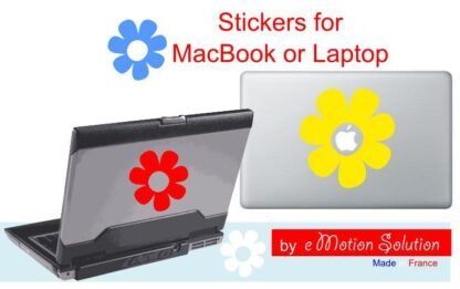 Sticker MacBook Laptop Fleur hippie Deco Sticker Store