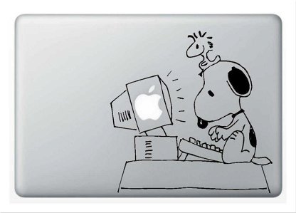Sticker MacBook SNOOPY APPLE Deco Sticker Store