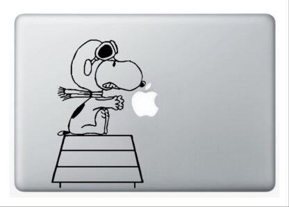 Sticker MacBook SNOOPY ATTRAPE POMME Deco Sticker Store