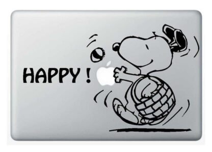 Sticker MacBook SNOOPY HAPPY Deco Sticker Store