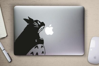 Sticker MacBook Totoro mange la pomme Deco Sticker Store