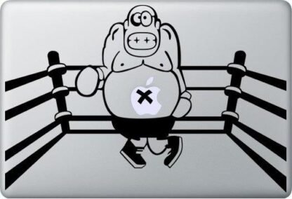 Sticker Macbook King Hippo (Punch Out) Deco Sticker Store