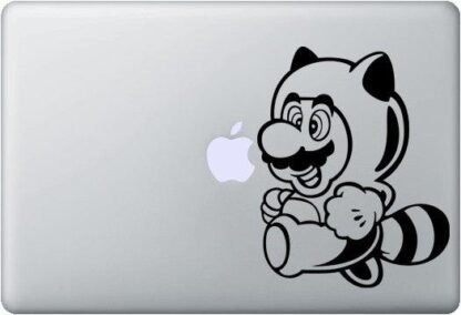 Sticker Macbook Mario Raccoon Suit Deco Sticker Store