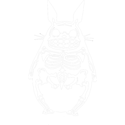 Sticker Totoro squelette Deco Sticker Store