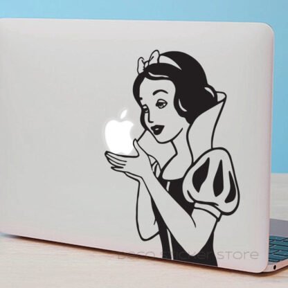 Sticker autocollant Blanche neige Apple MacBook Decal Deco Sticker Store