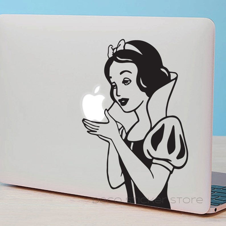 macbook pro セール ステッカー 白雪姫