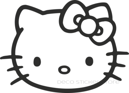 Sticker autocollant Hello Kitty visage Deco Sticker Store