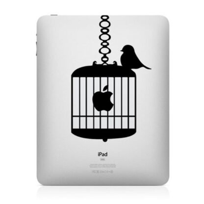 Sticker autocollant IPad Apple cage à oiseau Deco Sticker Store