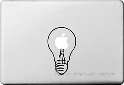 Sticker autocollant MacBook Ampoule modele 2 Deco Sticker Store