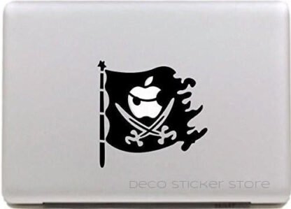Sticker autocollant MacBook Drapeau Pirate Deco Sticker Store