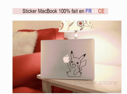 Sticker autocollant MacBook Pikachu 2 Deco Sticker Store